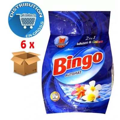 Bingo pudra detergent 2kg 2in1 White&Colors