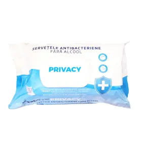 Privacy servetele antibacteriene fara alcool 72 buc