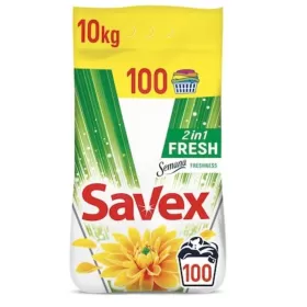 Savex detergent pudra automat 10kg 2in1 Fresh