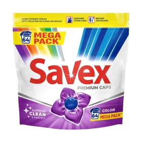 Savex detergent de rufe capsule Premium Color 64x19g