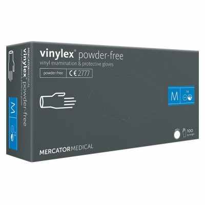 Vinylex manusi din vinil, nepudrate, transparente, 100 buc