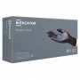 Mercator vinyl gloves, unpaved, black, 100 pcs