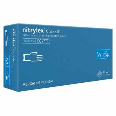 Nitrylex classic nitrile gloves, unpaved, violet, 100 pcs