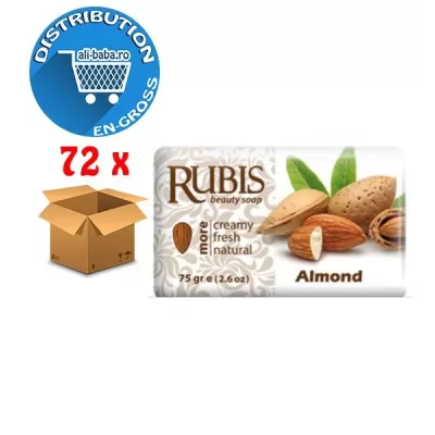 Rubis sapun solid 75g Almond