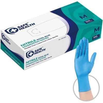 Safe Health nitrile gloves, blue, 100 pcs
