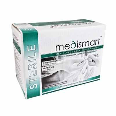 Medismart sterile surgical gloves made of slightly powdered latex, 50 pairs