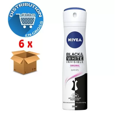 Nivea deodorant femei spray 150ml Invisible Black&White Active