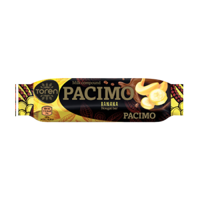 Pacimo chocolate bar with nougat 18g Bananas