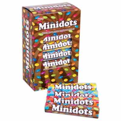 Minidots Cocoa Dragees 12g Stand