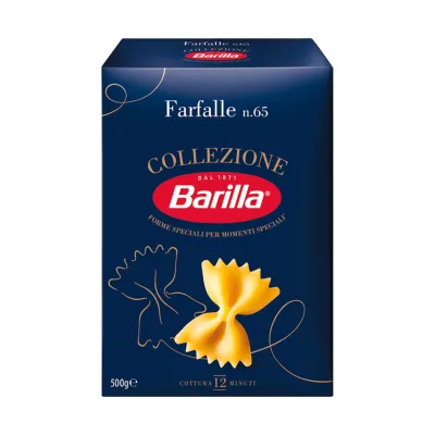 Barilla paste grau dur 500g Farfalle LC